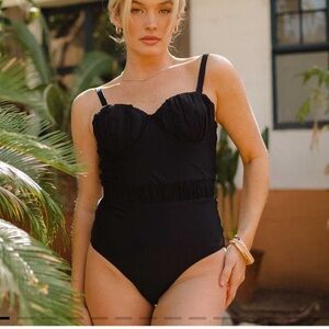 Albion The Duchess One Piece Black Swimsuit